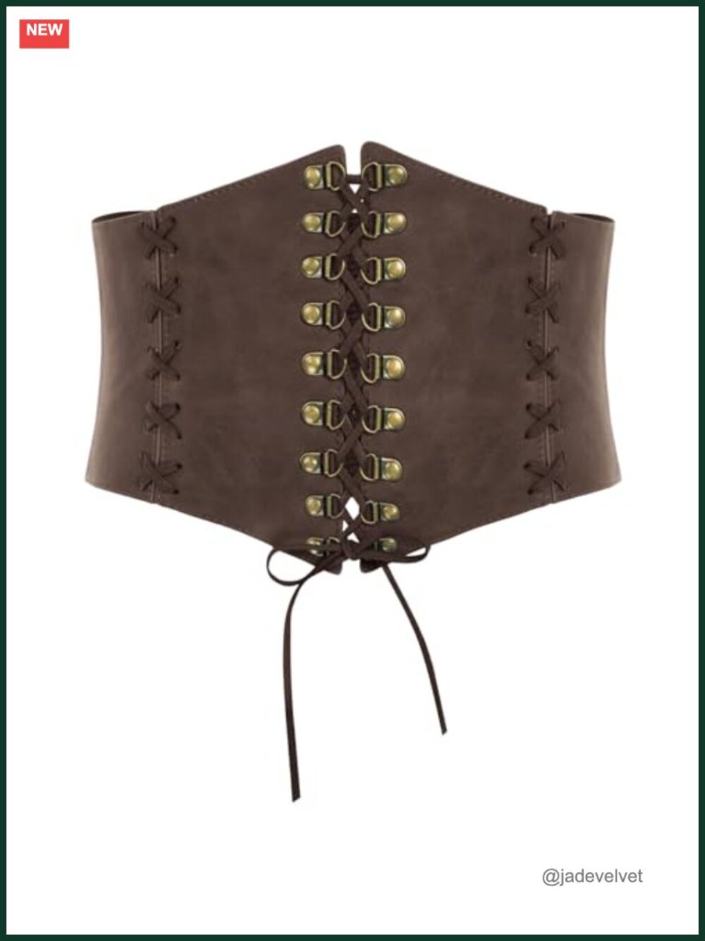 Wide Elastic Waist Belt Corset PU Leather Renaissance Costume